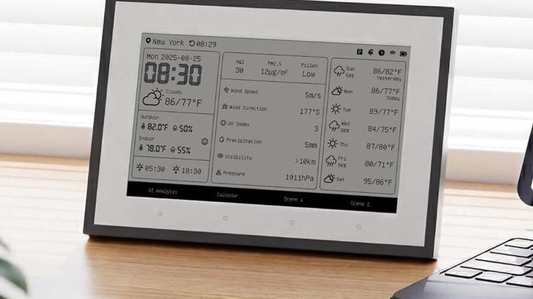 SwitchBot Launches Indoor Weather Station With E Ink Display