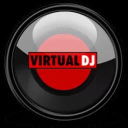 VirtualDJ software interface showing professional mixing controls and waveform display