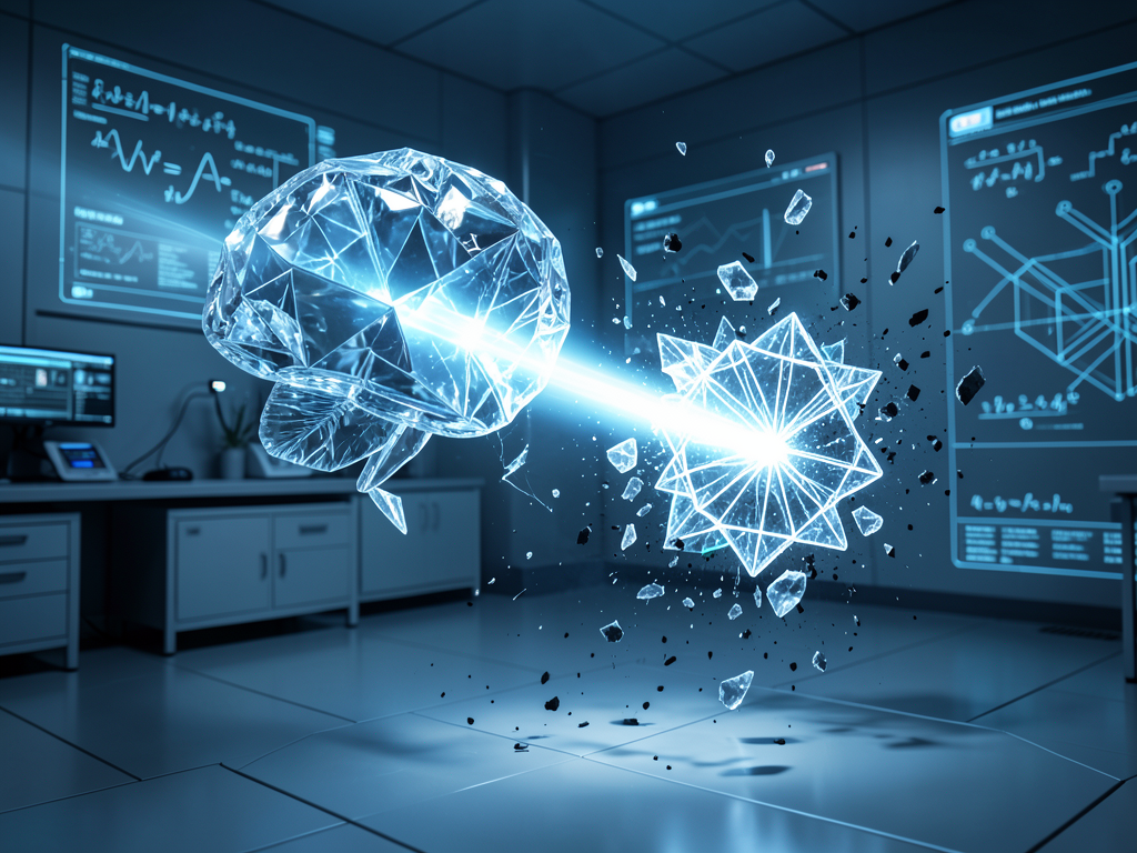 A conceptual image representing the HAWK quantum-resistant algorithm being broken by Anthropic's Mythos AI security model.