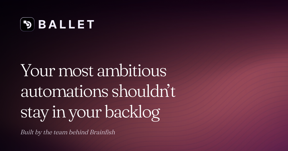 Ballet open-source tool automating workflow integrations using API specifications
