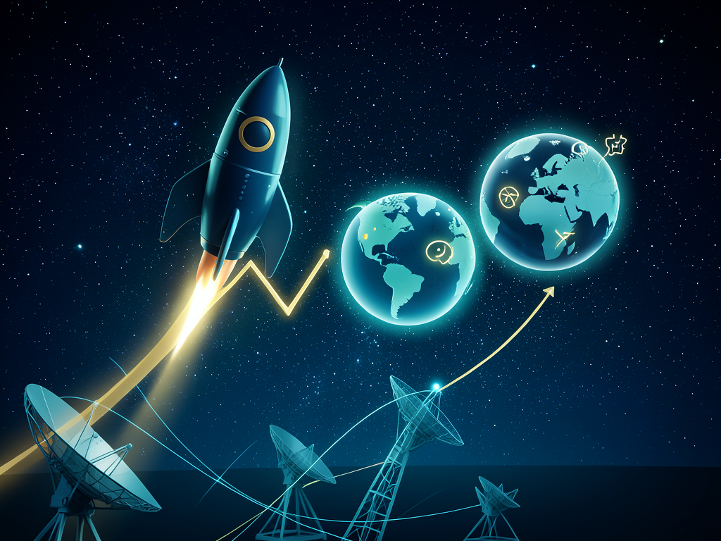 Space tech startup funding chart showing $20.3 billion investment in 2026 with SpaceX and satellite companies.