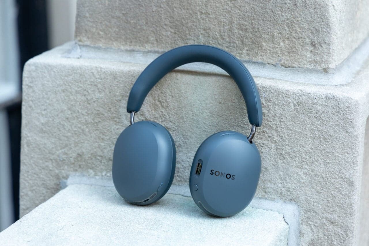 Sonos Ace Ultra over-ear headphones in black, side profile