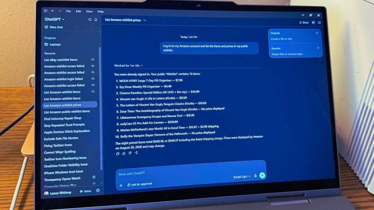ChatGPT Work Can Log Into Your Accounts Autonomously: Privacy Risks Emerge