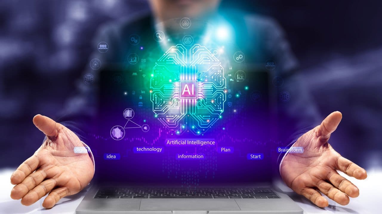 A worker at a computer desk looking frustrated while reviewing an AI chatbot interface with error messages
