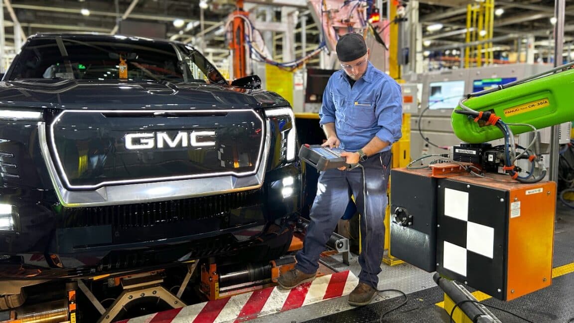GM Installs 50 Robots at EV Plant While 1,300 Workers Remain Idle