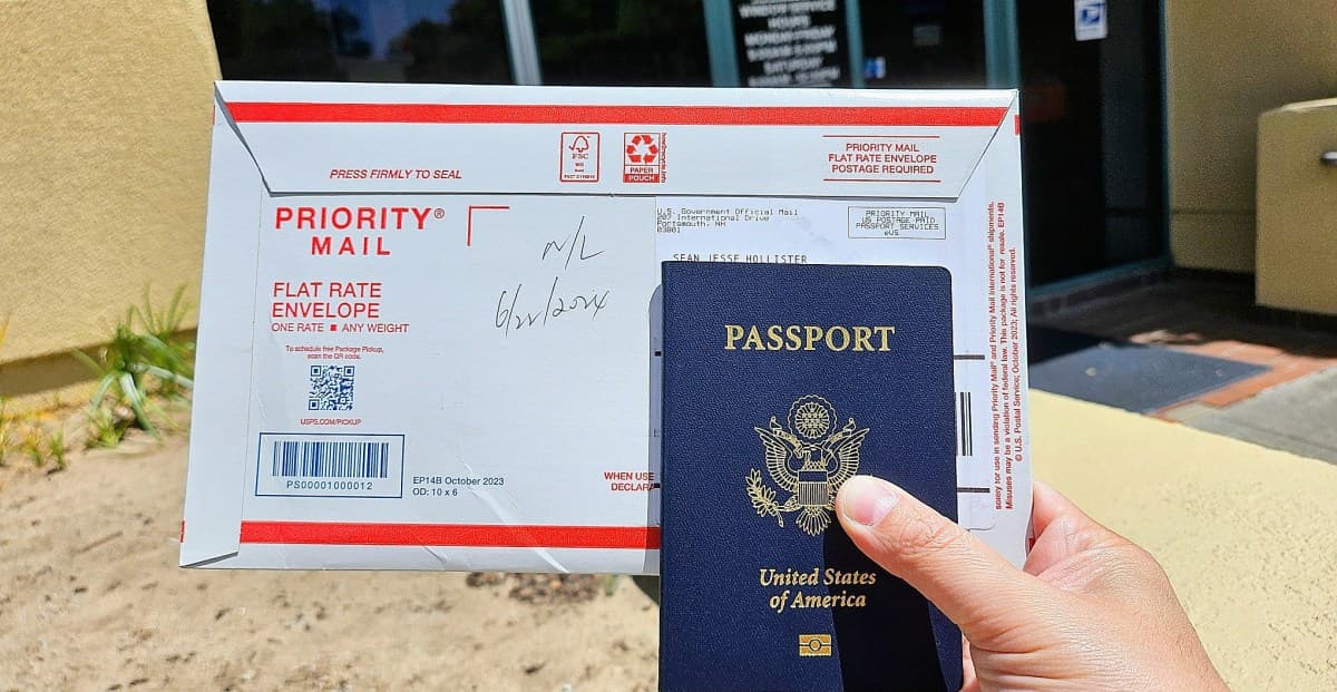 A passport document with digital data streams visible around it, representing a breach of personal identification records.