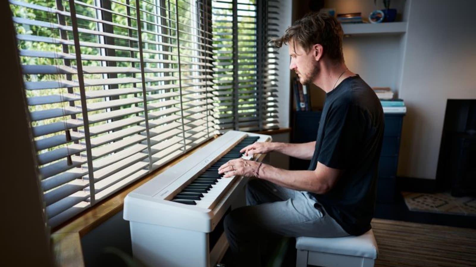 Roland Digital Piano With Wi-Fi Connects to Teaching App