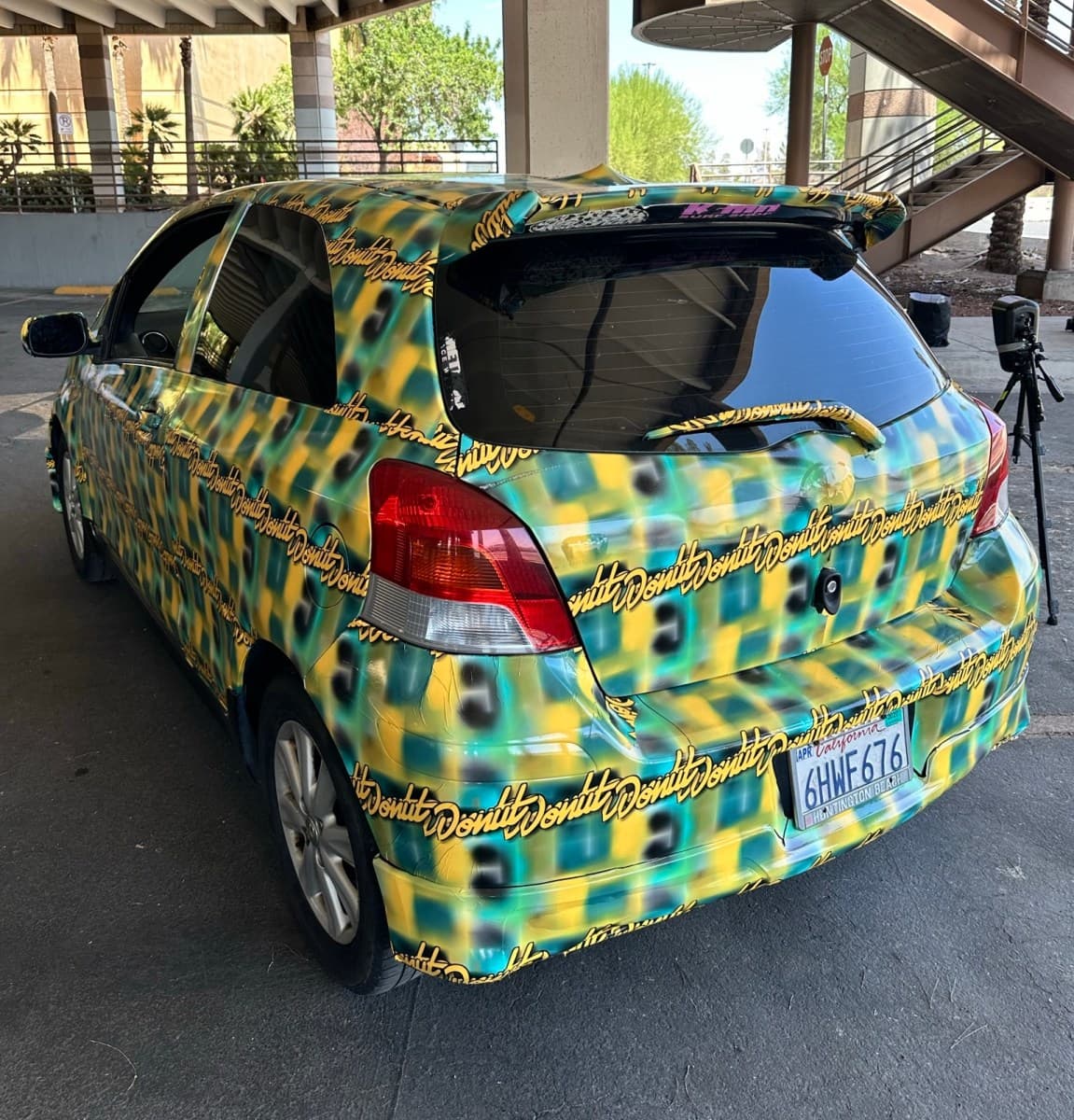 Adversarial pattern on clothing designed to evade surveillance camera detection
