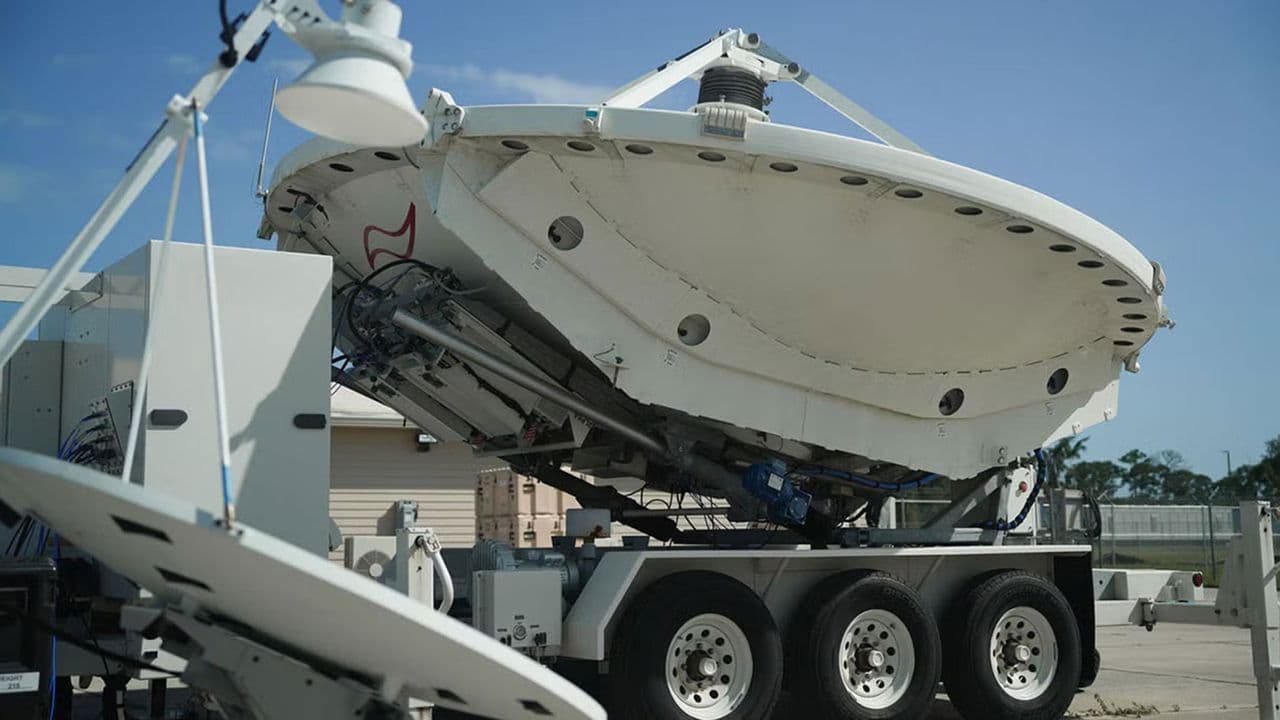 Mobile electromagnetic weapon system Meadowlands Counter Communications System deployed by U.S. Space Force