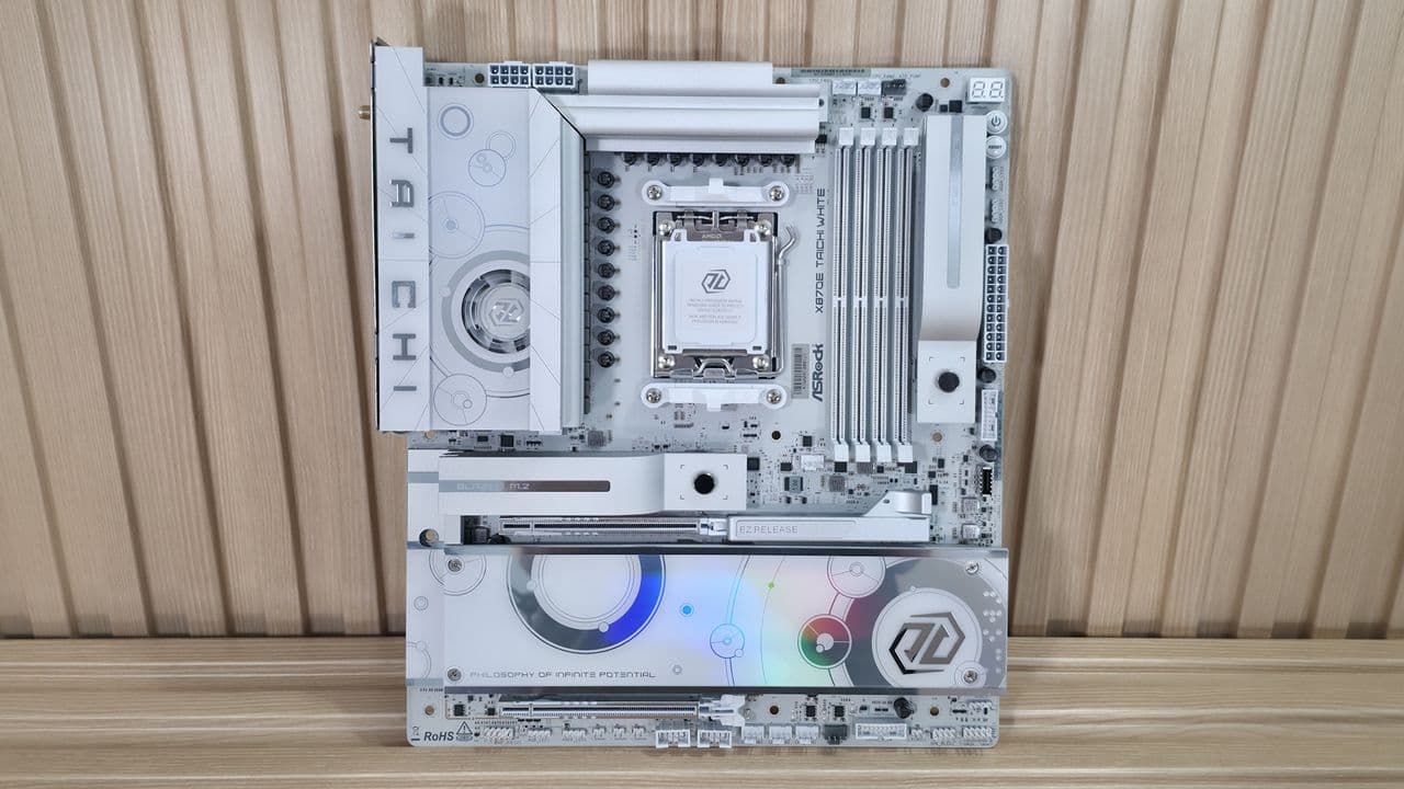 ASRock X870E Taichi White Arrives With All-White Design and 10 GbE Networking