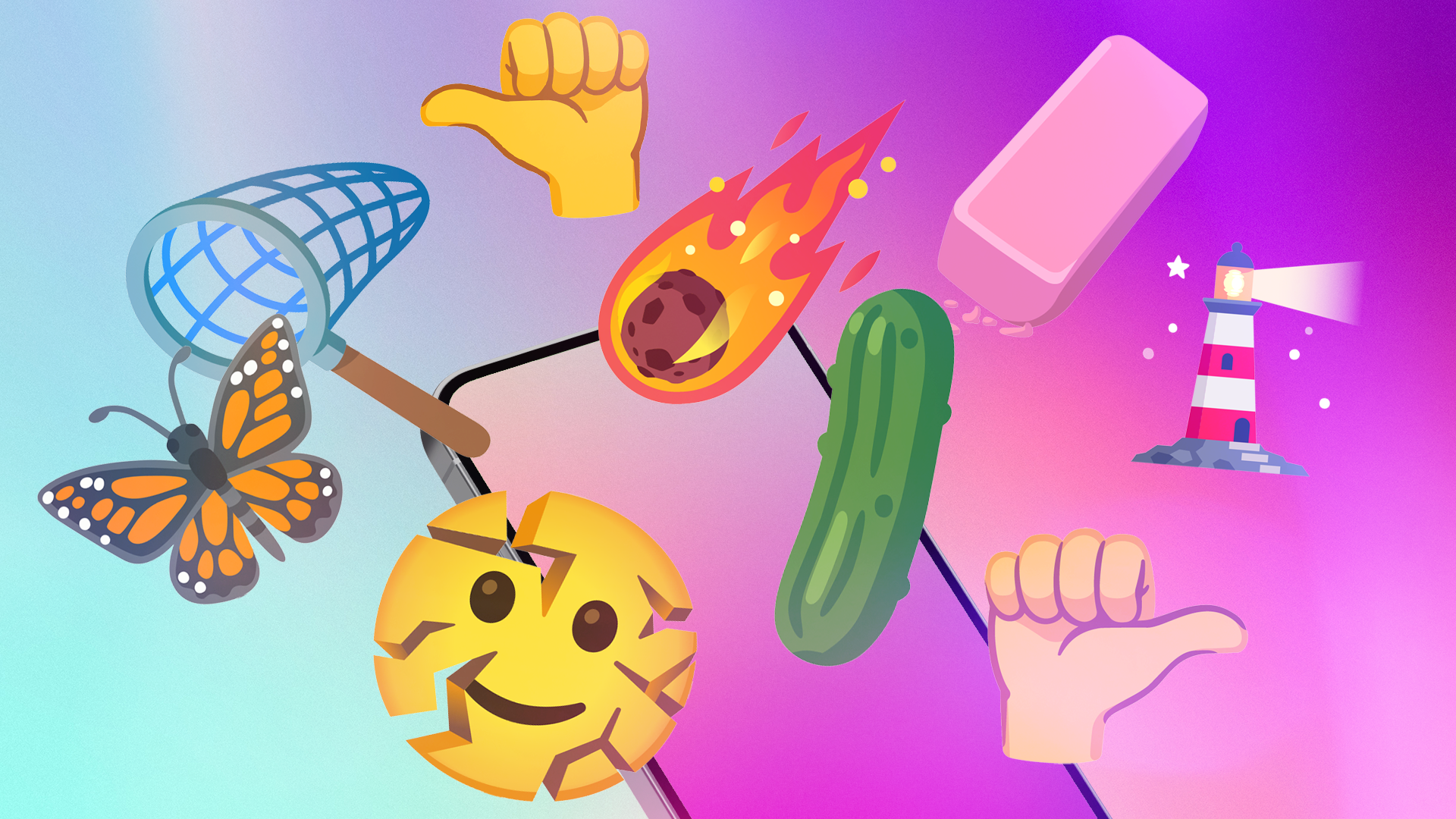 New Emoji Characters Including a Pickle Head to Devices Next Year