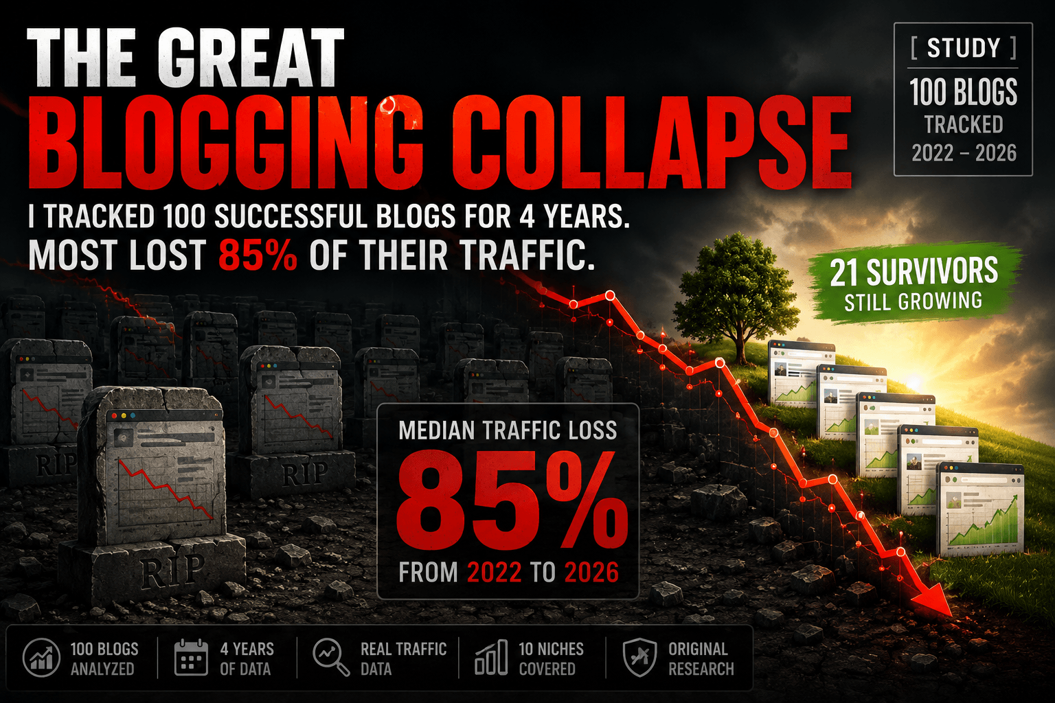 What Destroyed 100 Successful Blogs? The Great Blogging Collapse
