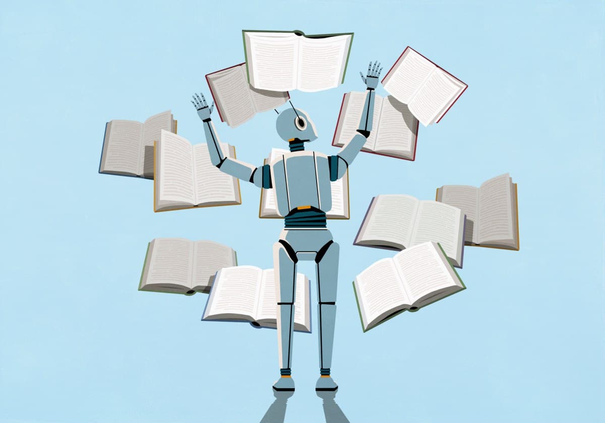 Illustration showing automated bot traffic versus human visitors on a website graphic