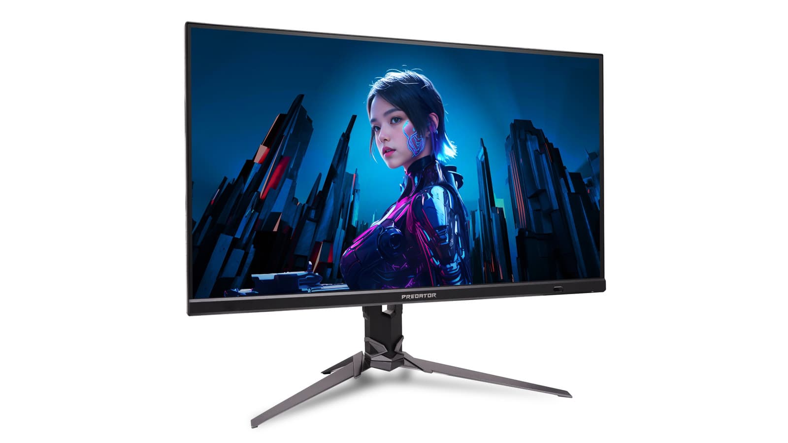 Acer Predator gaming monitor with 1000Hz refresh rate on a desk with gaming peripherals
