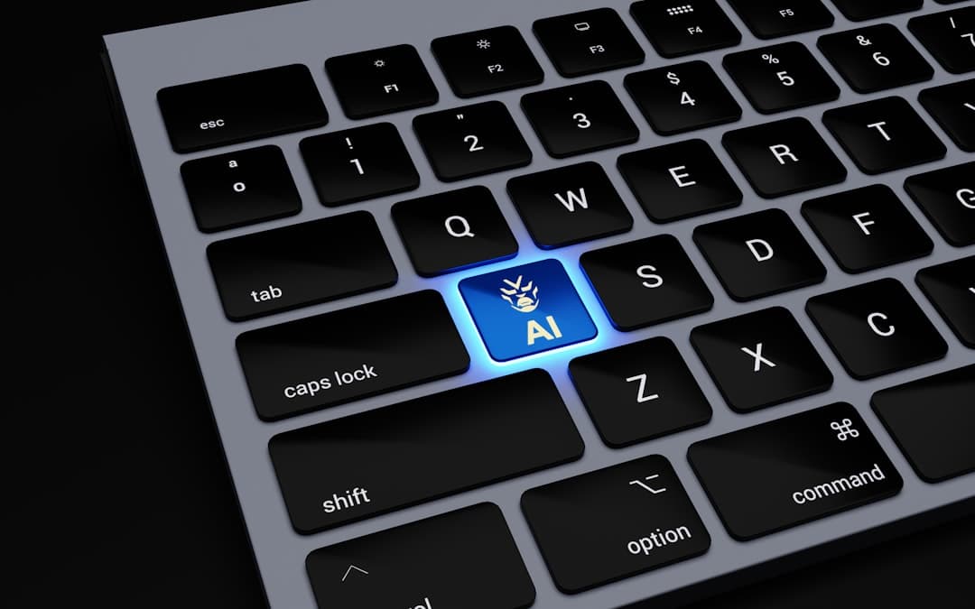 Person looking at AI-generated recommendation on a computer screen with a confused expression