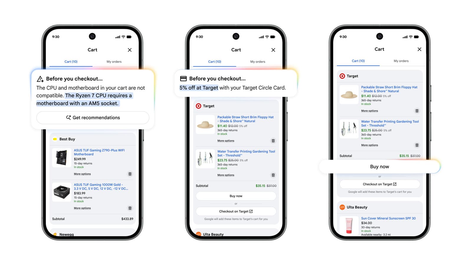 Google Builds a Universal Cart Across YouTube and Gmail