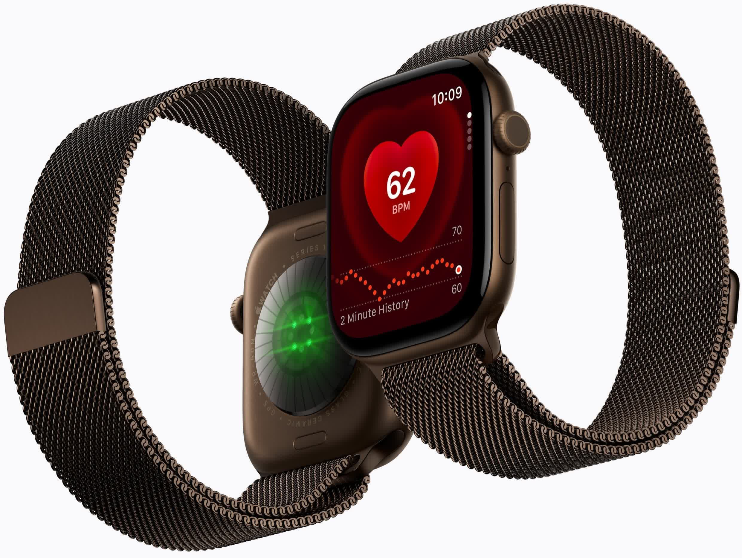 Apple Watch Series 12 and Apple Watch Ultra 4 showing the Audio Intelligence interface