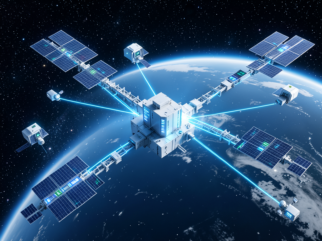 SpaceX orbital data center concept in low-Earth orbit