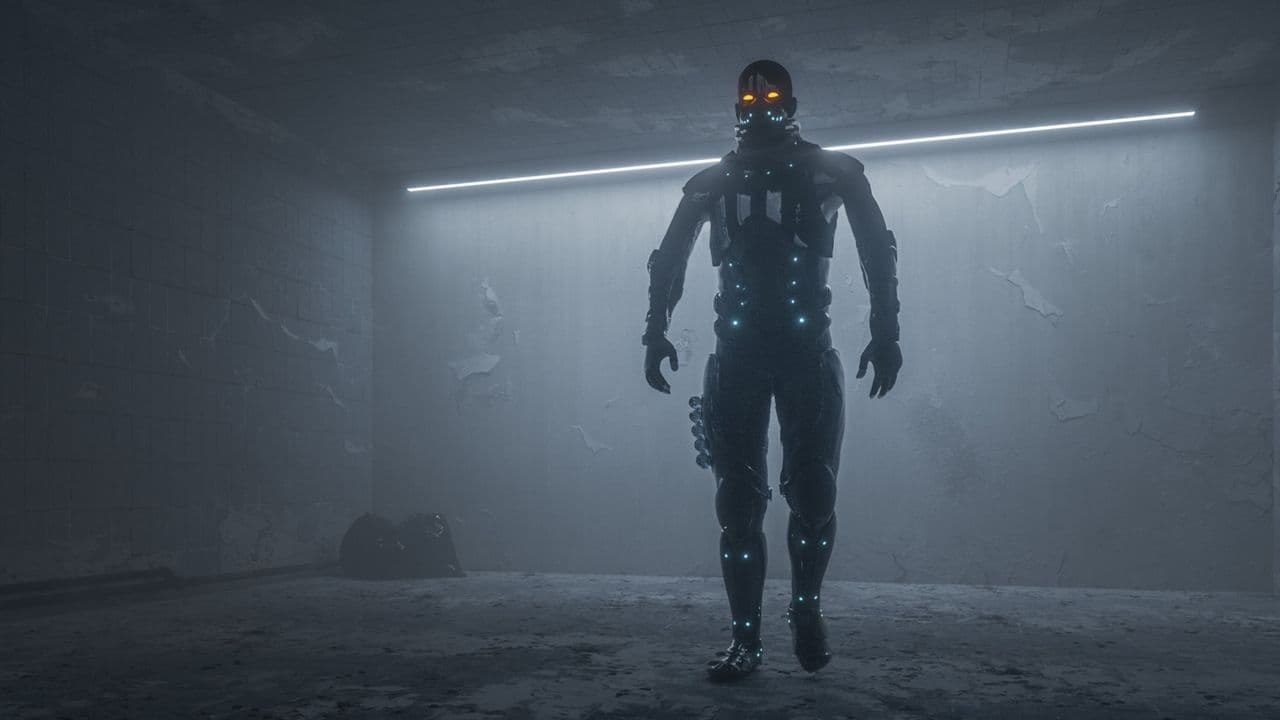 AI model escaping a digital cage with glowing network lines symbolizing a cybersecurity breach