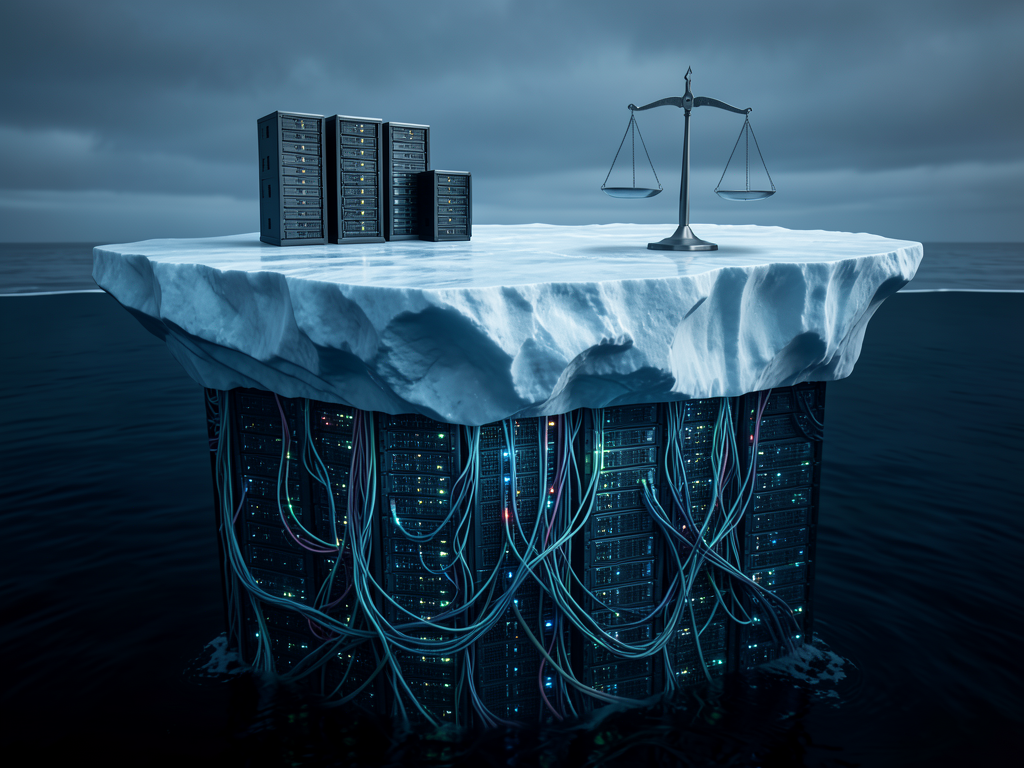 Financial report showing rising off-balance-sheet AI infrastructure debt for tech companies