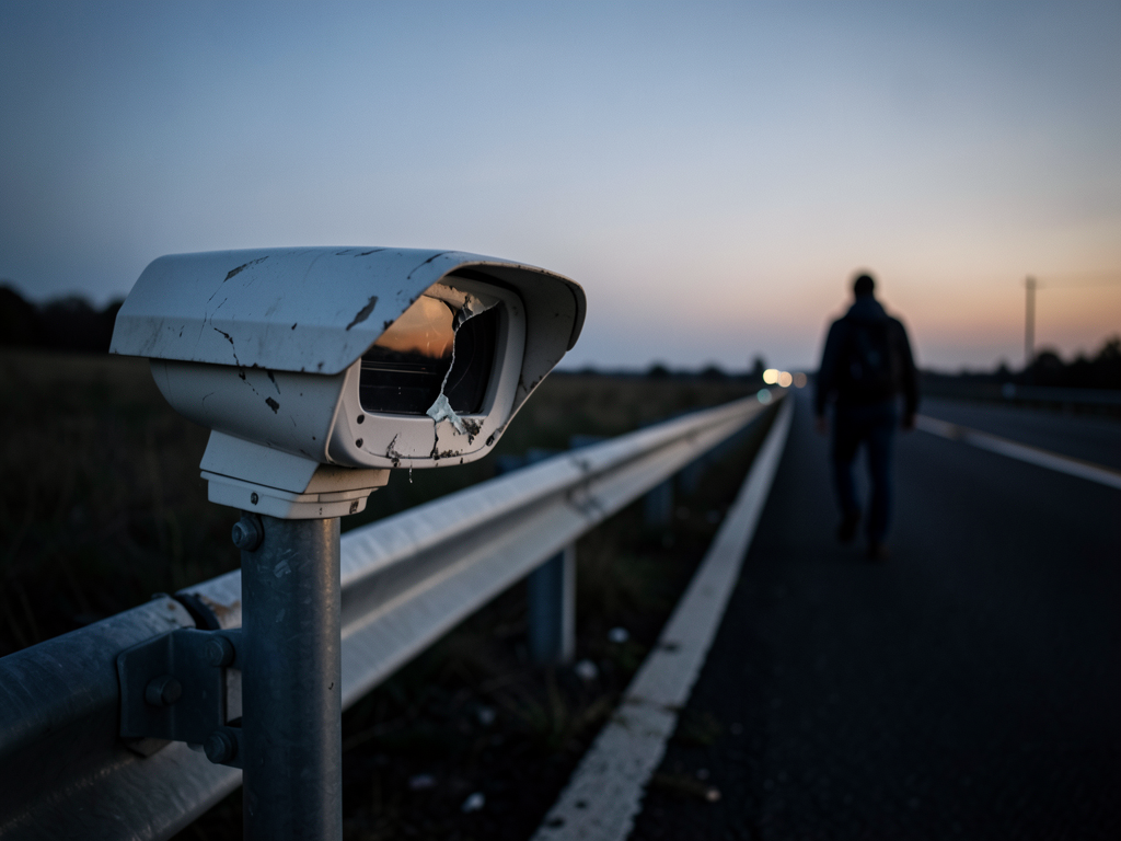 Steve Eimers, the Guardrail Guy, who went viral for posting about Flock cameras on highways