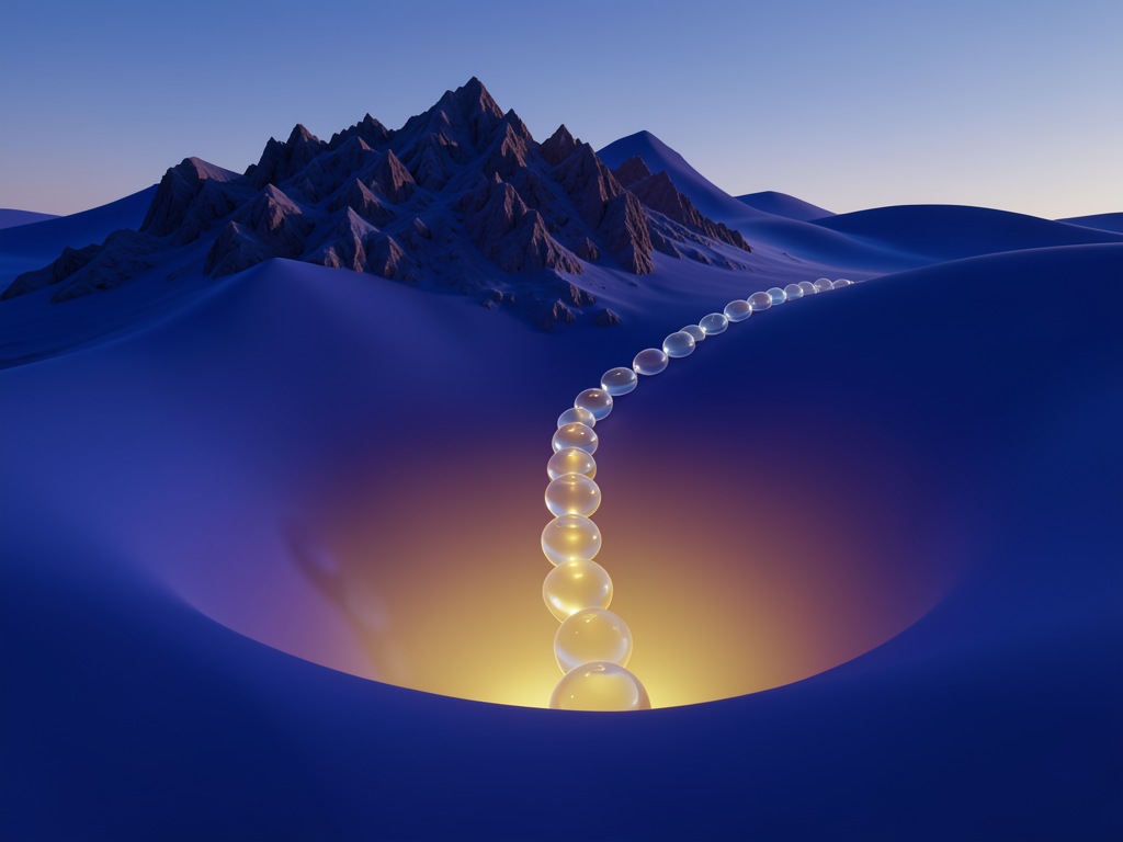 Diagram showing gradient descent optimization path converging toward loss minimum in neural network weight space