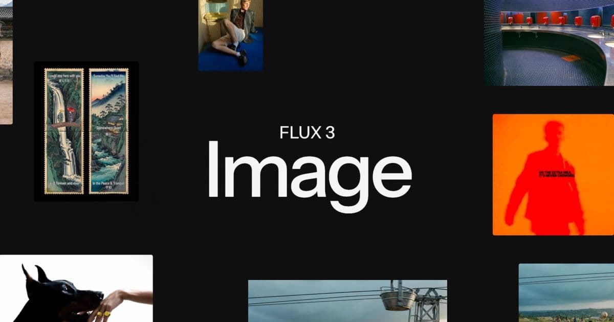 Abstract representation of an AI-generated image from the FLUX 3 model showing a detailed landscape