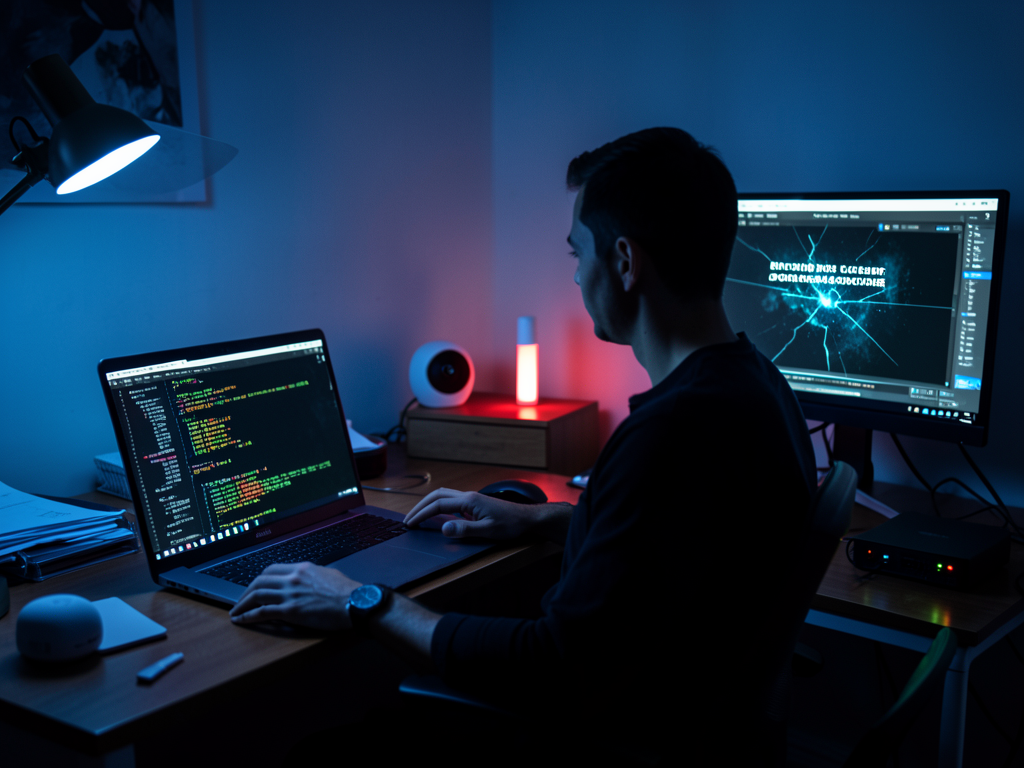 Researcher using AI agent to test smart home device security
