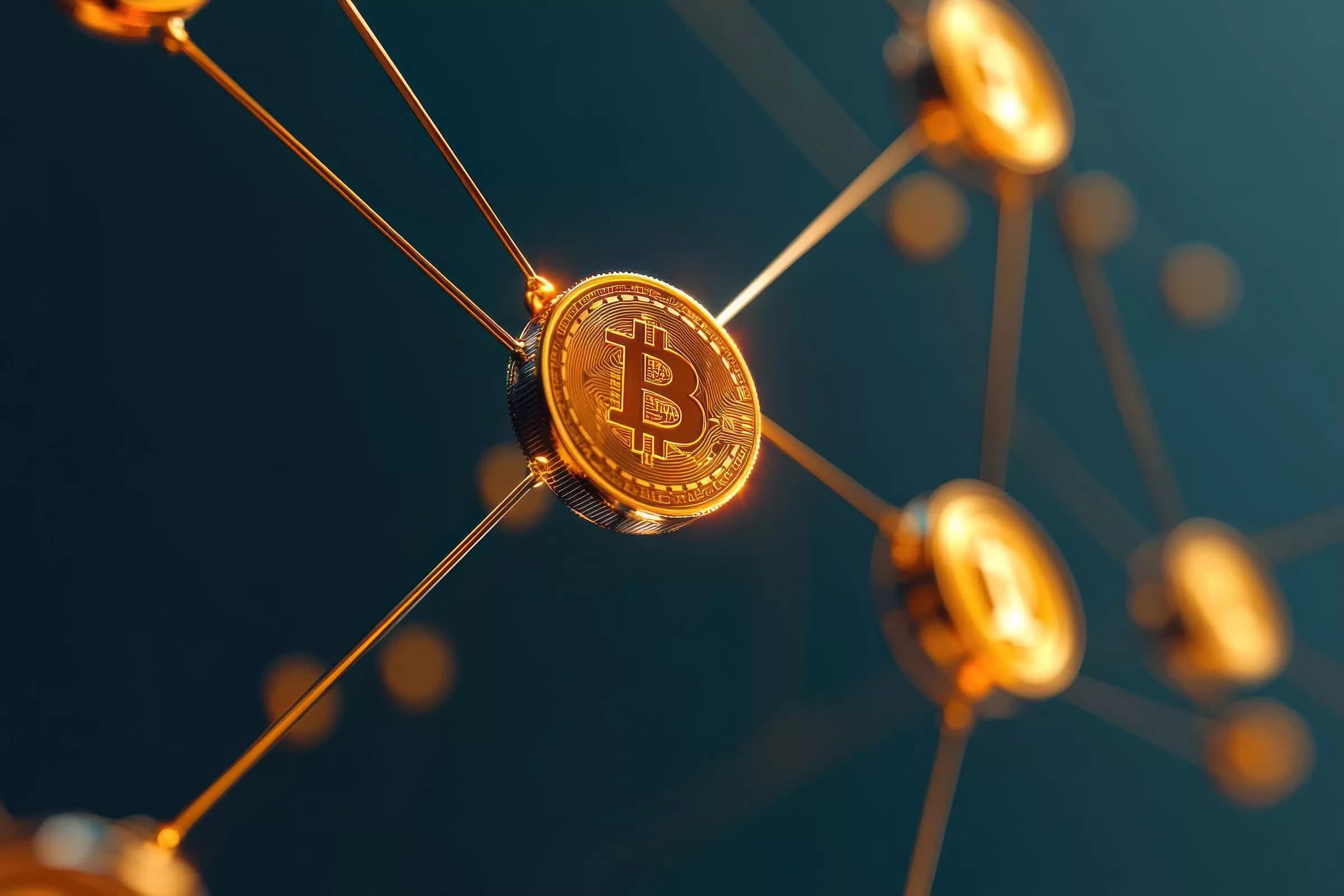 Coldcard hardware wallet displayed alongside Bitcoin coins, illustrating the device used for secure cryptocurrency storage
