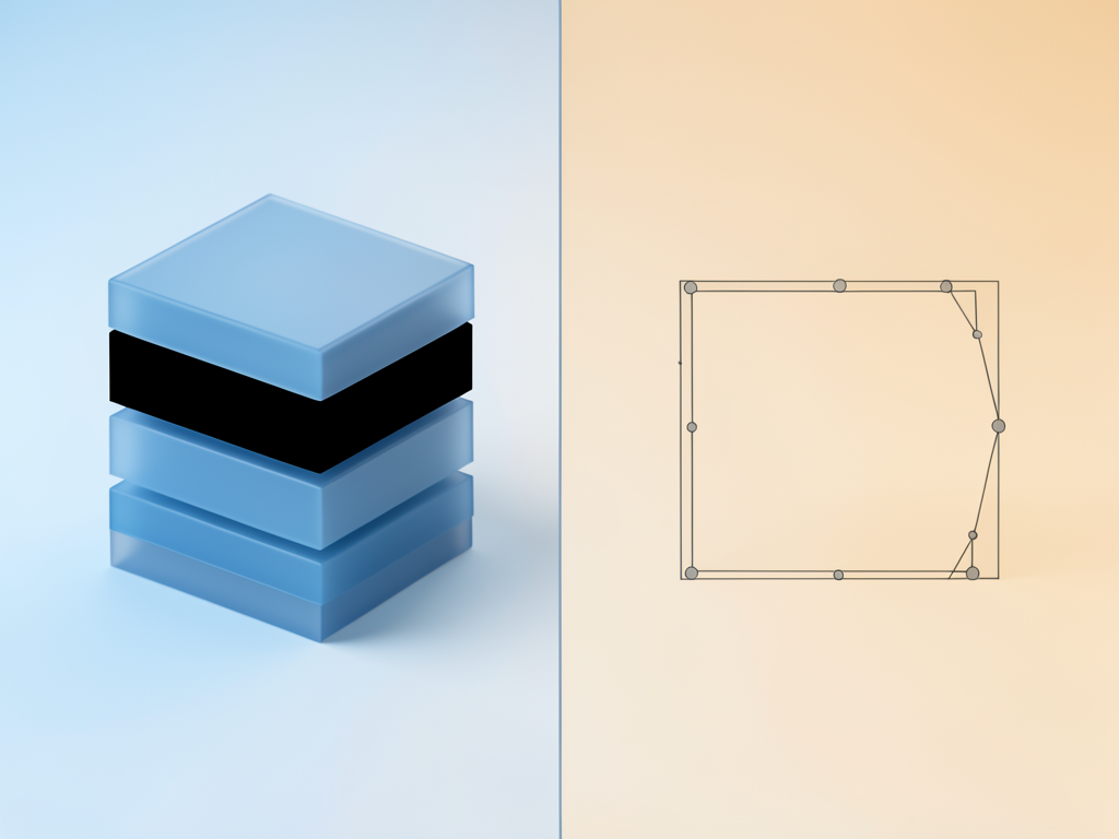 Two puzzle pieces labeled Hide and Reduce representing abstraction strategies in software system design.