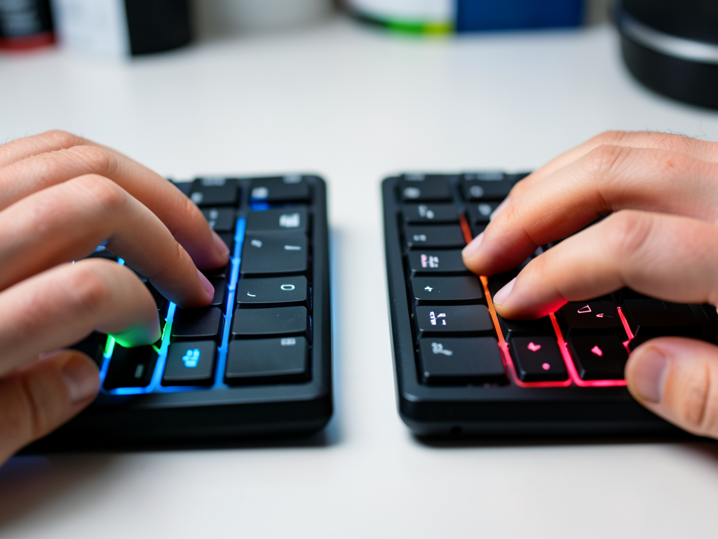 Close-up comparison of Windows and Mac keyboard layouts showing Command and Windows keys